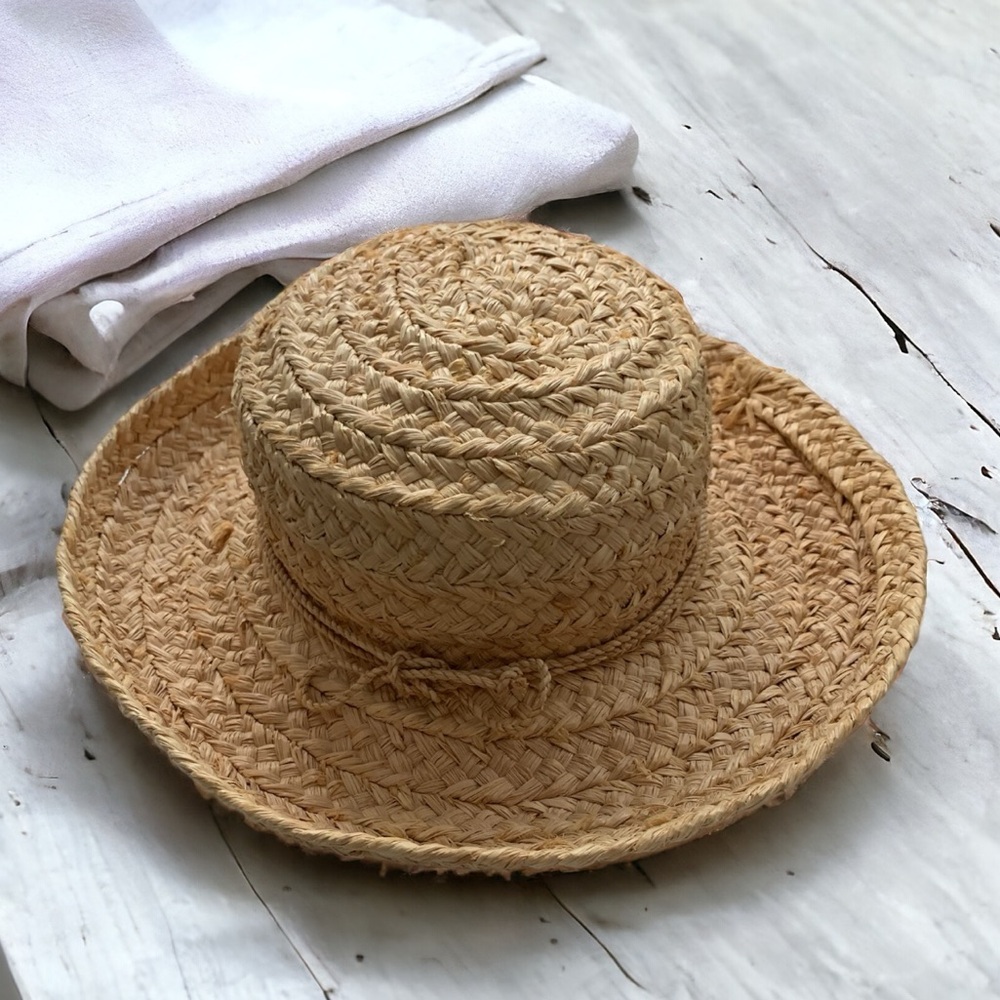 Helen Kaminski Handmade Raffia Sun Hat in Natural